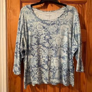 Gloria Vanderbilt 3/4 Length Sleeve Tunic, Size 3X